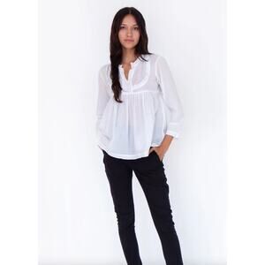 Matta Vaibhav Top 100% Cotton White Size Medium